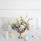 Efavormart 7" Gold Glass Roman Style Wedding Compote Floral Bowl Centerpiece, Antique Flower Table Pedestal Vase