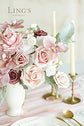 Ling's Moment Artificial Flowers Box Set for DIY Wedding Bouquets Centerpieces Arrangements Party Baby Shower Home Decorations, Belle Dusty Rose