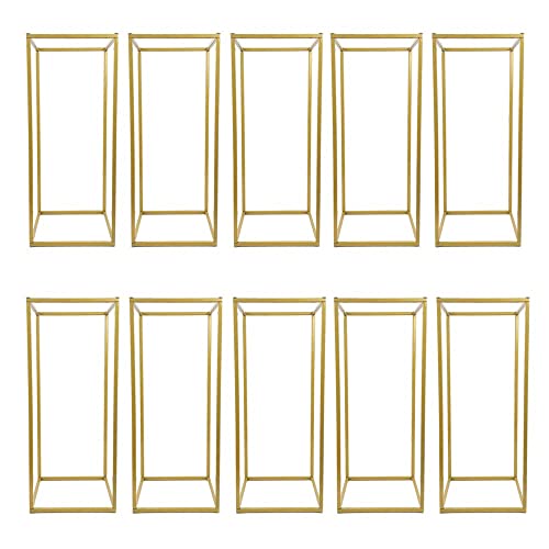 LOFINDAR 10pcs 31.5 inch Gold Flower Stand Vases for Centerpieces Wedding Flower Stand Wedding Centerpieces for Tables (31.5 inch 10 pcs)