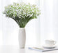 JIFTOK Babys Breath Artificial Flowers, 12 Pcs Fake Flowers Gypsophila Bouquet Fall Flowers Artificial for Decoration, Real Touch Silk Flower for Wedding Christmas DIY Party Home Garden Office(White)