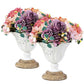 White Wedding Vase, White Flower Vase,19cm/7.5inch High Elegant Wedding Centerpieces Vase(2 Pieces) …