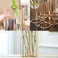 Geometric Vase Gold Hinged Esmiome - Vases for Centerpieces with 5 Test Tubes, Geometric Decor Metal Frame can be Bent, Geometric Vases Wire Propagation Station Plant Holder Modern for Wedding, Home