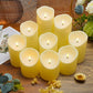 Nimiko Flameless Candles with Remote, Battery Operated Flickering Flameless Candles, LED Candles with Timer 2/4/6/8H, with Realistic LED Candles Set of 9 (D3 x H 3" 4" 5" 6" 7") (Ivory)