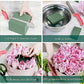 Pack of 6 Wet & Dry Floral Foam Blocks + Floral Foam Knife for Fresh and Artificial Flower Arrangements, Flower Foam Blocks for Plant Decorations & Crafts (Large 7.8"L x 3.4"W x 2.6"H)
