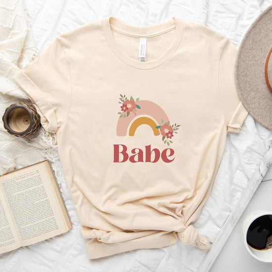 Babe - Bach Party - Boho Bride - Boho Bachelorette Short-sleeve tshirt for Bridal Party by Oaklynn Lane
