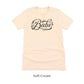 Babe Short-Sleeve Tee - Bach Weekend and Bridal Proposal Box Shirt - Plus Sizes Available! by Oaklynn Lane - soft cream tshirt