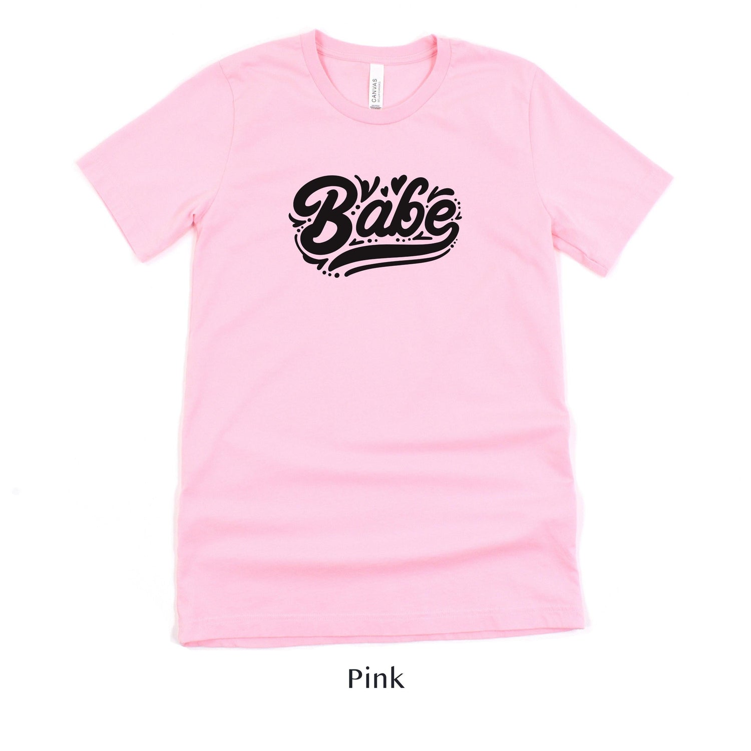 Babe - Wedding Party - Bach Party Short-sleeve Tee by Oaklynn Lane - Pink Bridesmaid Shirt