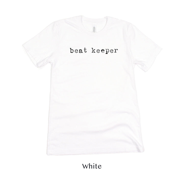 Beat Keeper - Wedding DJ Short-sleeve Tee by Oaklynn Lane - white shirt