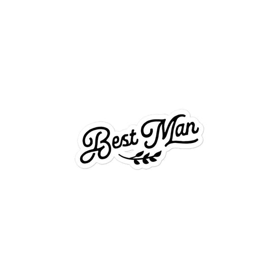 Best Man Proposal Box Bubble-free Sticker by Oaklynn Lane