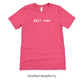 Best Man Shirt - Matching Wedding Party tshirts - Unisex t-shirt by Oaklynn Lane - Hot Pink Raspberry Shirt