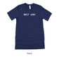 Best Man Shirt - Matching Wedding Party tshirts - Unisex t-shirt by Oaklynn Lane - Navy Blue Shirt
