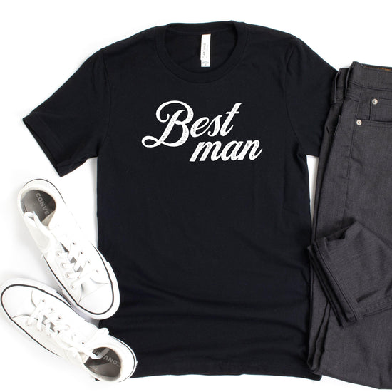 Best Man - Vintage Romance Wedding Party Unisex t-shirt - Bachelor Party Tee