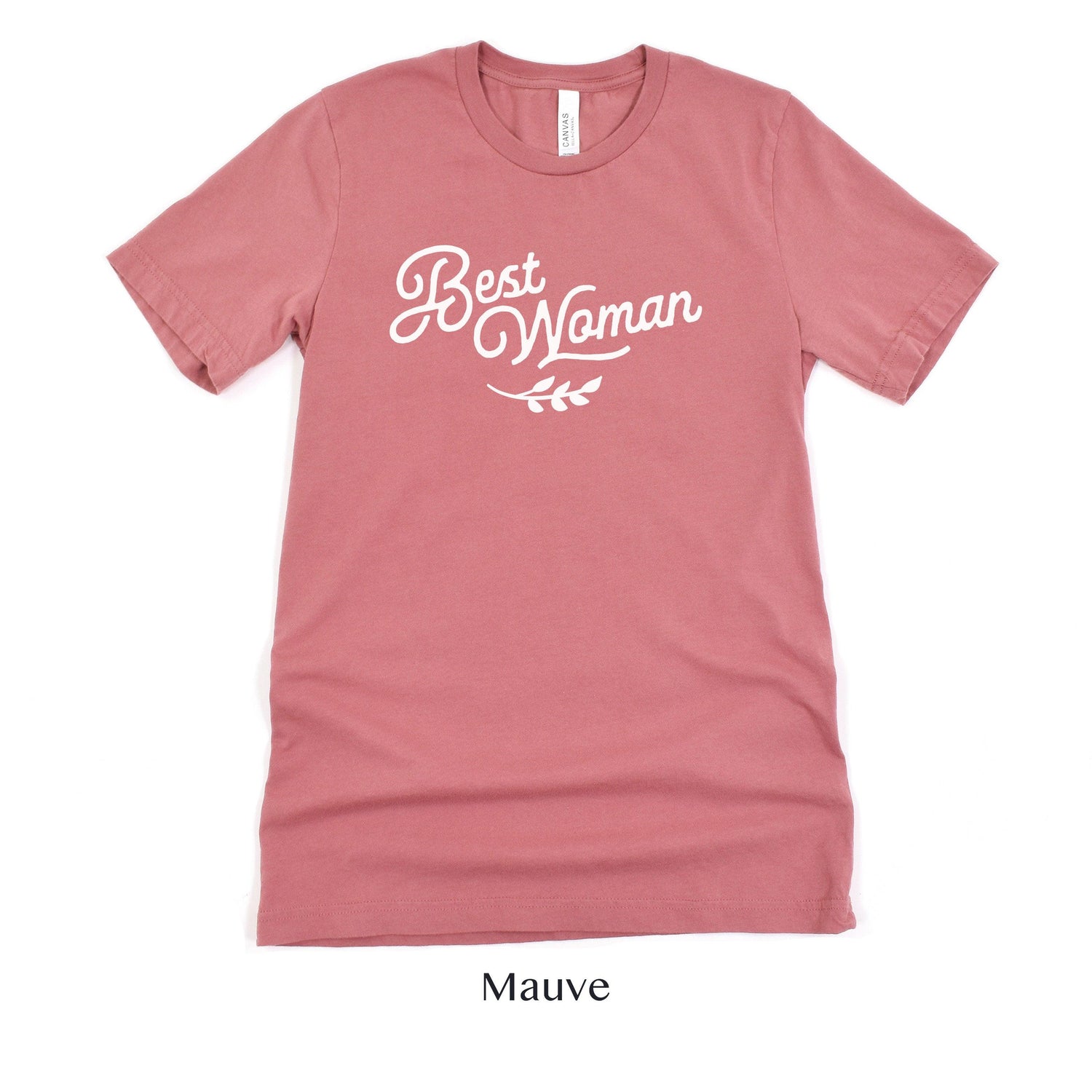 Best Woman Short-Sleeve Tee - Plus Sizes Available by Oaklynn Lane - mauve dusty rose shirt