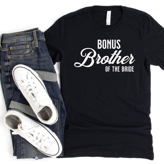 Bonus Brother of the Bride - Vintage Romance Wedding Party Unisex t-shirt