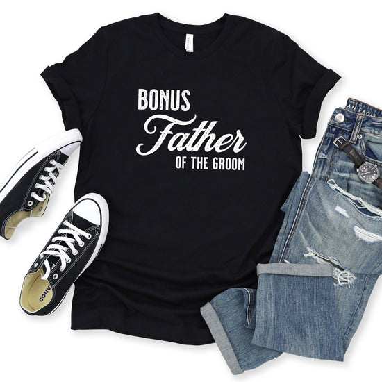 Bonus Father of the Groom - Vintage Romance Wedding Party Unisex t-shirt
