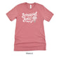 Bouquet Boss Floral Designer Short-sleeve Tshirt by Oaklynn Lane - Mauve Pink Shirt