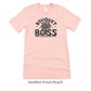 Bouquet Boss Florist Short-sleeve Shirt by Oaklynn Lane - Peach Tee
