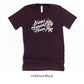 Bridal Support Team - Bride Squad Short-sleeve Tshirt by Oaklynn Lane - Oxblood Maroon Shirt