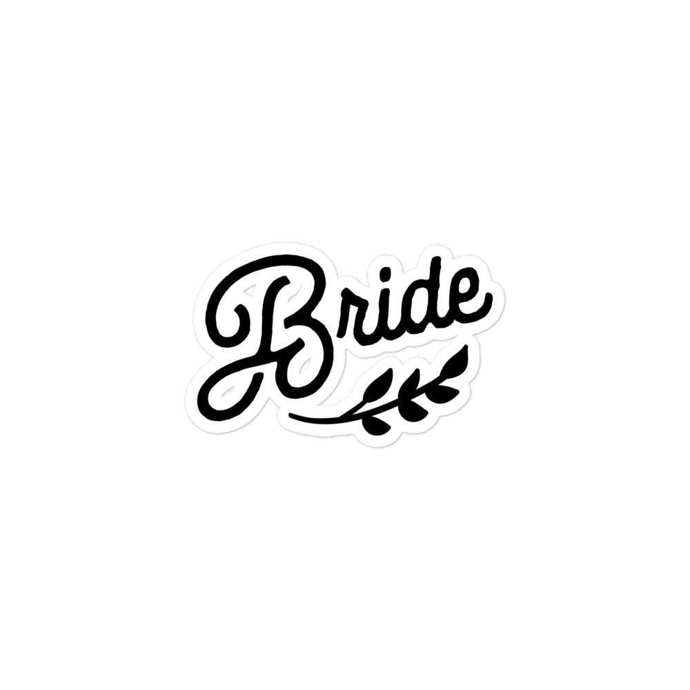 Bride Bubble-free Sticker by Oaklynn Lane