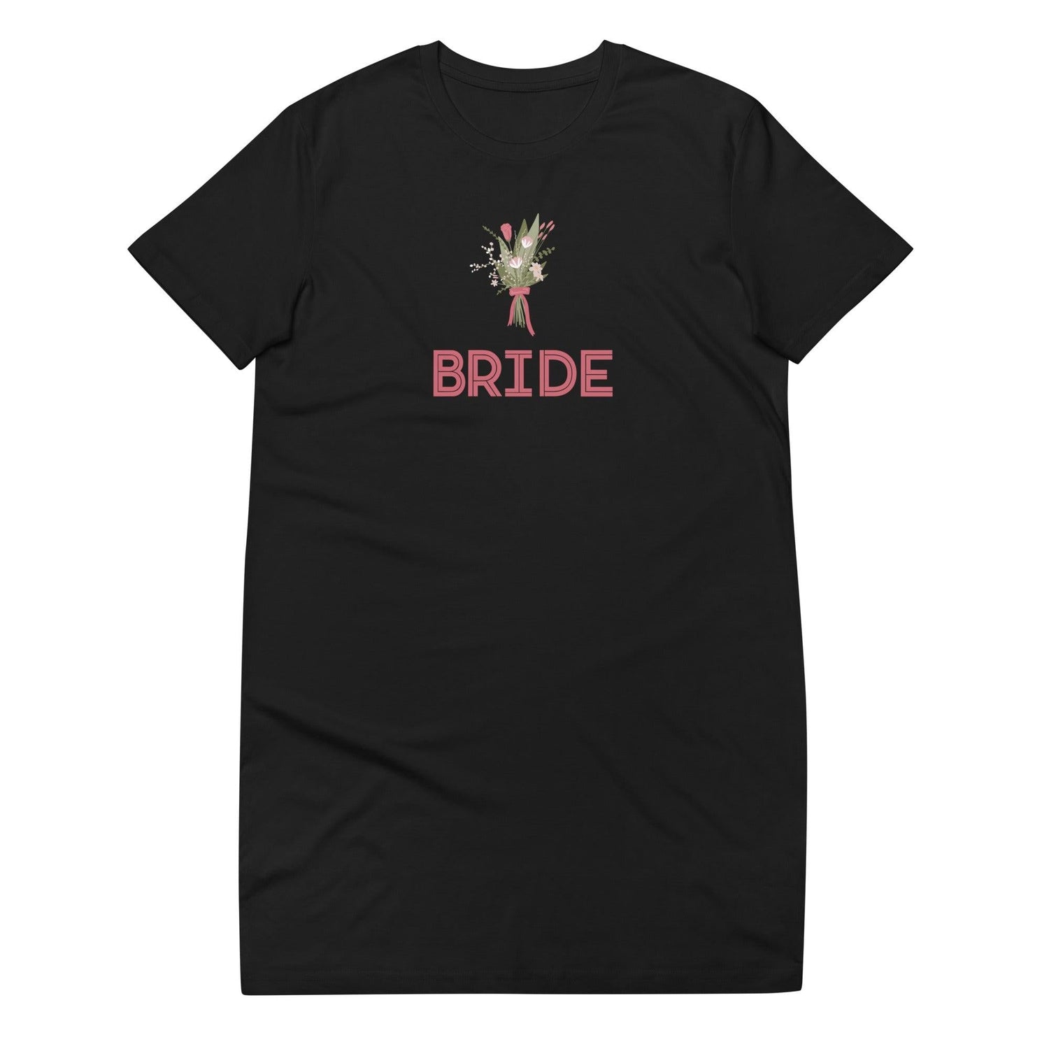 Bride Organic cotton t-shirt dress - Swim Coverup by Oaklynn Lane - Black