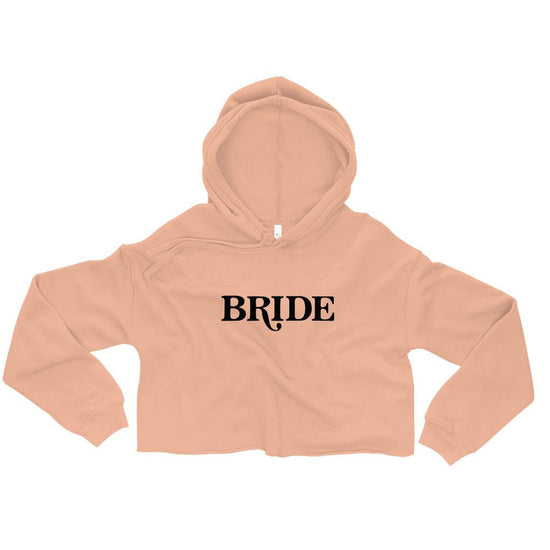 Bride Peach Crop Hoodie by Oaklynn Lane