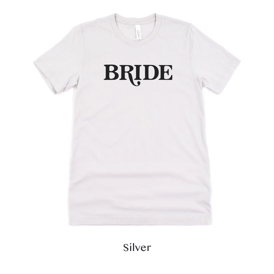 Bride Retro Short-sleeve Tee by Oaklynn Lane - Silver Shirt