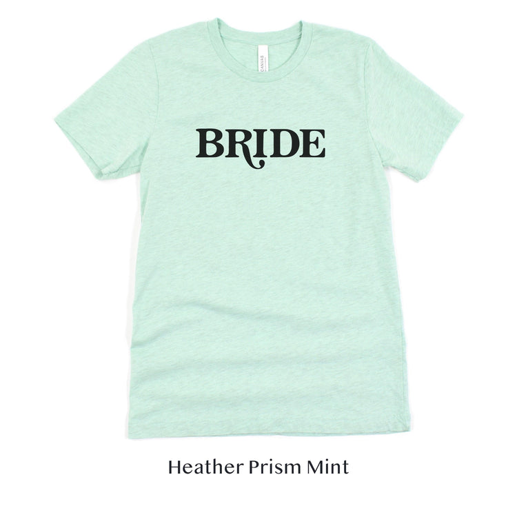 Bride Retro Short-sleeve Tee by Oaklynn Lane - Mint Shirt