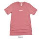Bride Shirt - Matching Wedding Party Tshirts - Bachelorette Party Tee - Unisex t-shirt by Oaklynn Lane - Mauve Pink Shirt