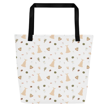 Bride to Be All-Over Print Large Tote Bag by Oaklynn Lane