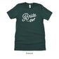 Bride - Wedding Party Short-Sleeve Tee - Plus Sizes Available by Oaklynn Lane - Forest Green Shirt