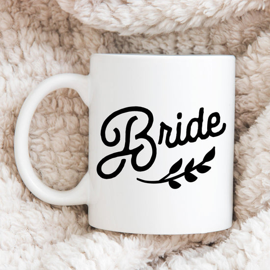 Bride White Glossy Coffee Mug by Oaklynn Lane