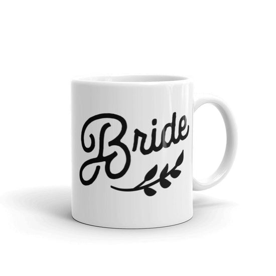 Bride White Glossy Coffee Mug by Oaklynn Lane