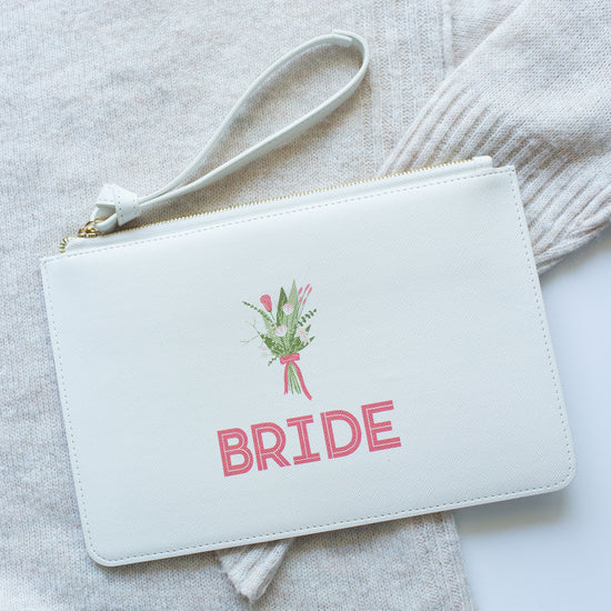 Bride Flowers Clutch Bag