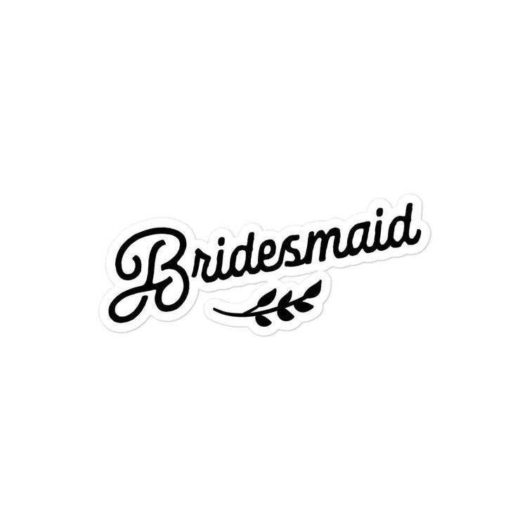 Bridesmaid Bubble-free Proposal Box Sticker by Oaklynn Lane