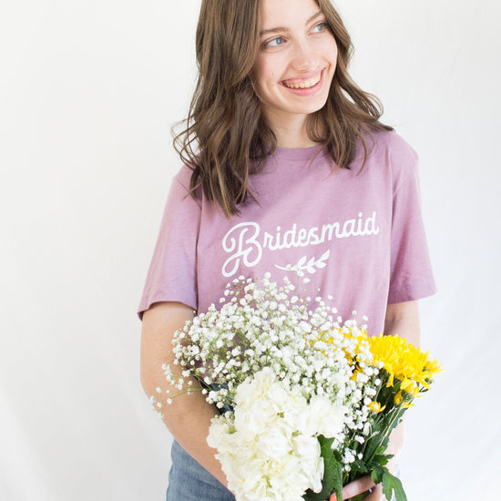 Bridesmaid Wedding Party Short-Sleeve Tee - Plus Sizes Available by Oaklynn Lane
