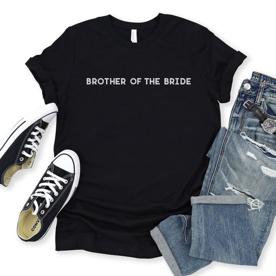 Brother of the Bride Shirt - Matching Wedding Party Tshirts - Unisex t-shirt by Oaklynn Lane