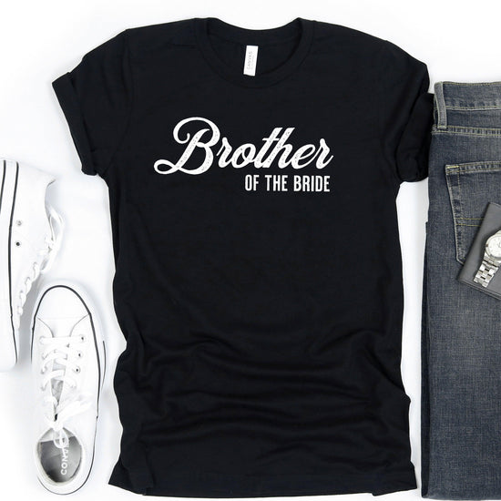Brother of the Bride - Vintage Romance Wedding Party Unisex t-shirt