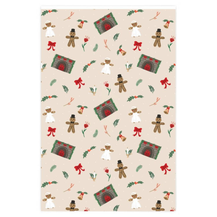 Christmas Wedding Gift Wrapping Paper by Oaklynn Lane