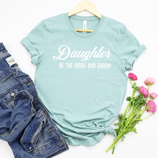 Daughter of the Bride and Groom - Vintage Romance Wedding Party Adult Unisex t-shirt