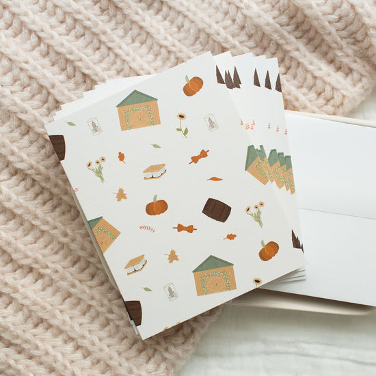 Fall Wedding Y'all Thank You, Congratulations and Greeting Note cards (8, 16, or 24 pcs)