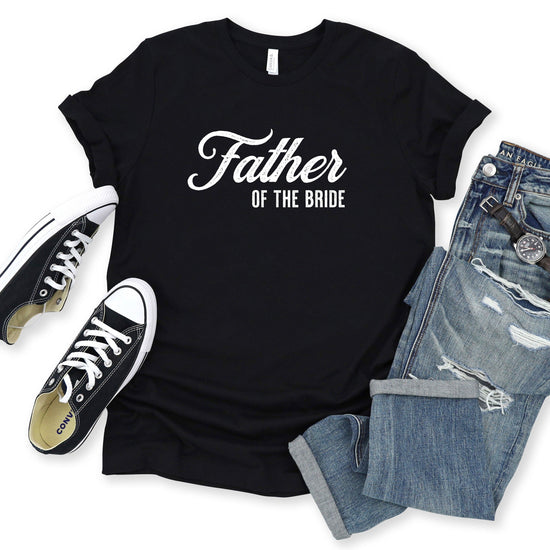 Father of the Bride - Vintage Romance Wedding Party Unisex t-shirt