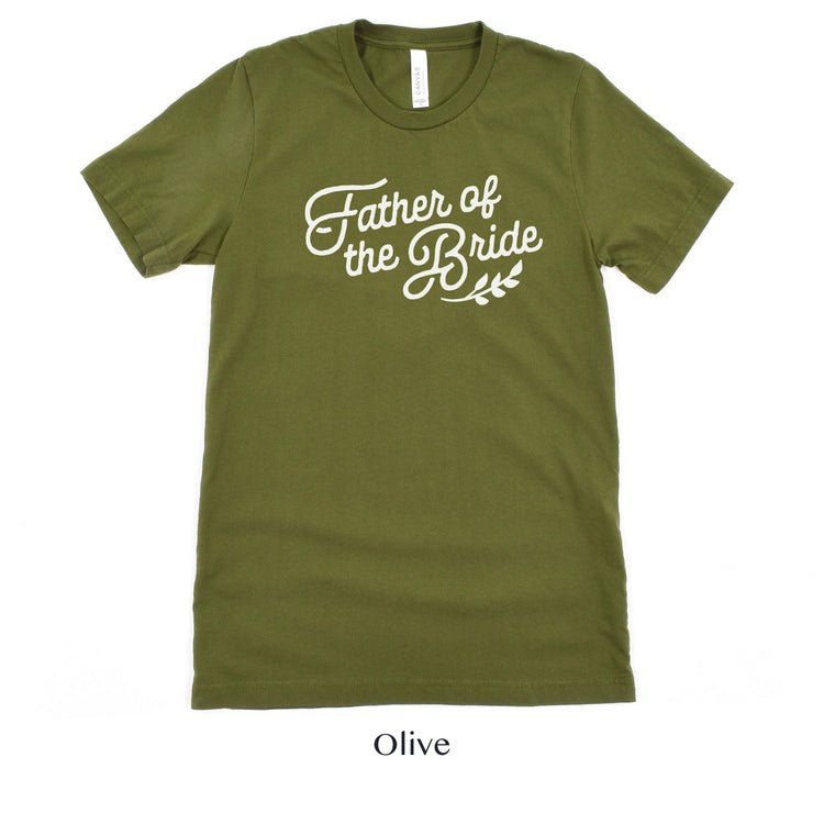 Father of the Bride Wedding Party Short-Sleeve Tee - Sizes XS-5XL by Oaklynn Lane