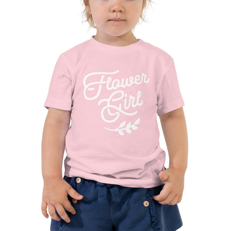 Flower Girl Toddler Short Sleeve Tee by Oaklynn Lane