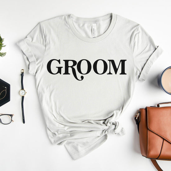 Groom Retro Short-sleeve Tee by Oaklynn Lane