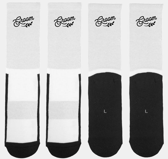 Groom's Cold Feet Crew Socks (LG) by Oaklynn Lane