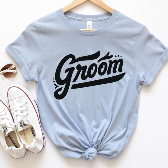 Groom - Wedding Party Bachelor Party Short-sleeve Tee by Oaklynn Lane