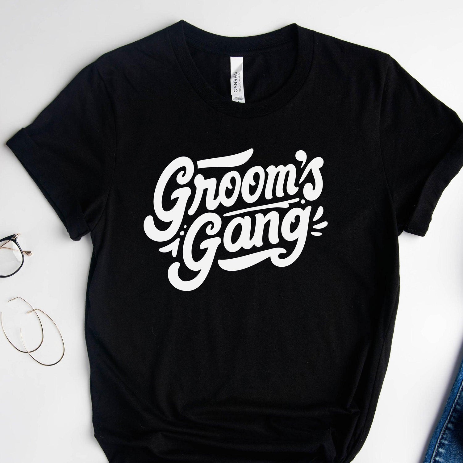 Grooms Gang Short-Sleeve Tee by Oaklynn Lane