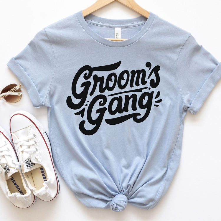 Grooms Gang Wedding Party Bachelor Party Short-sleeve Tee by Oaklynn Lane