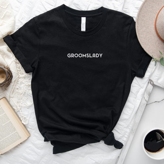 Groomslady Shirt - Matching Wedding Party Tshirts - Female Groomsman - Groomsgirl - Unisex t-shirt by Oaklynn Lane