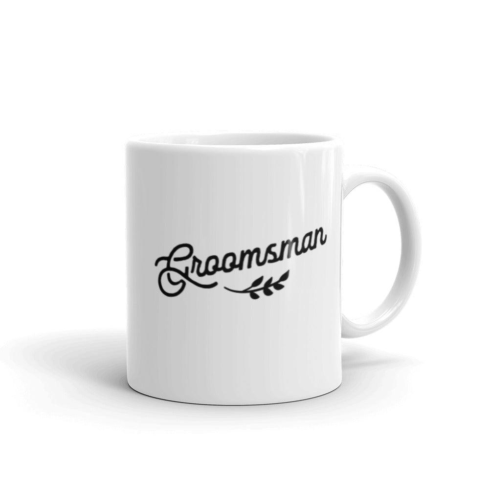 Groomsman White Glossy Coffee Mug by Oaklynn Lane